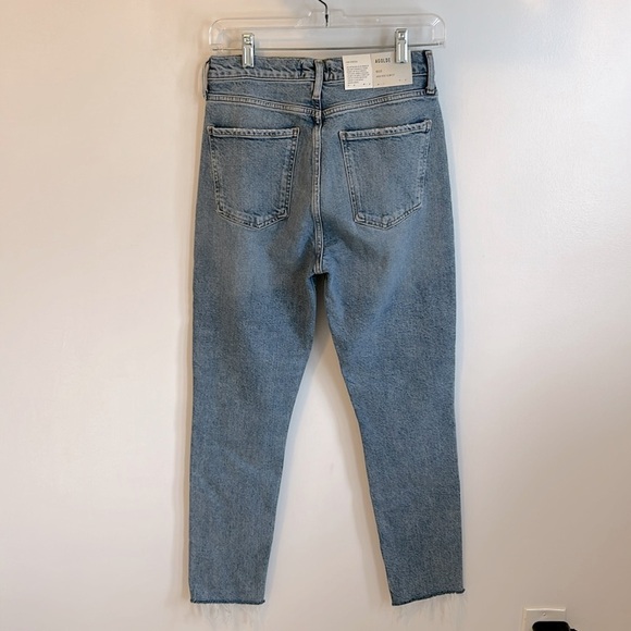 Agolde Nico High Rise Slim Straight Jeans in Murmur - Picture 5 of 11